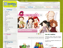 Tablet Screenshot of andreutoys.com